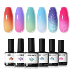 modelones front packaging showing six color-changing bottles and gift box benefits