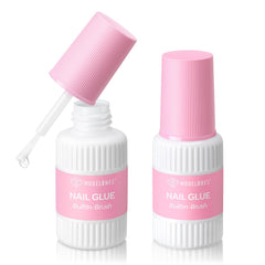 modelones bottle pair front view shows compact travel-ready glue and quick application benefit
