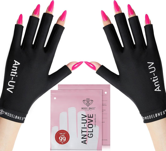 modelones front view gloves showing snug fit and neat finish for protection