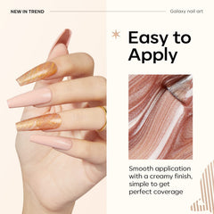 modelones full swatches on nail wheel showing color range for styling ideas