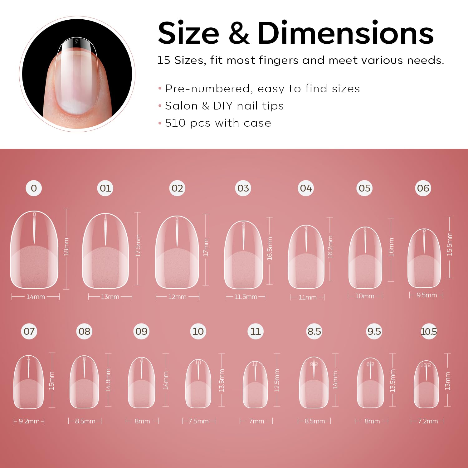 modelones gel polish overlay on tips showing smooth finish and professional result