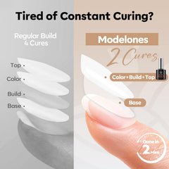 modelones gel texture close-up highlighting smooth self-leveling