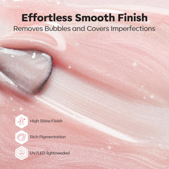 modelones gel texture swirled to show self-leveling smoothness