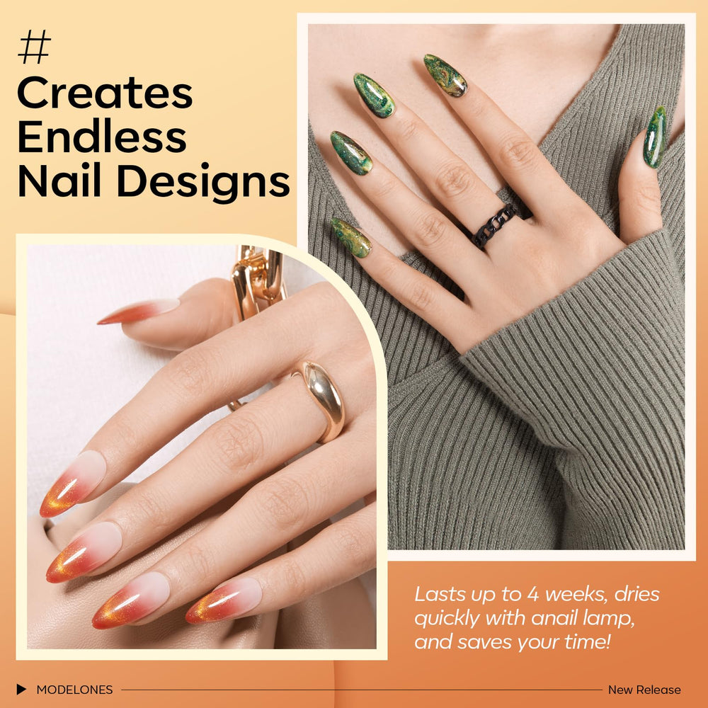 modelones glitter polish detail adding sparkle for festive nail looks