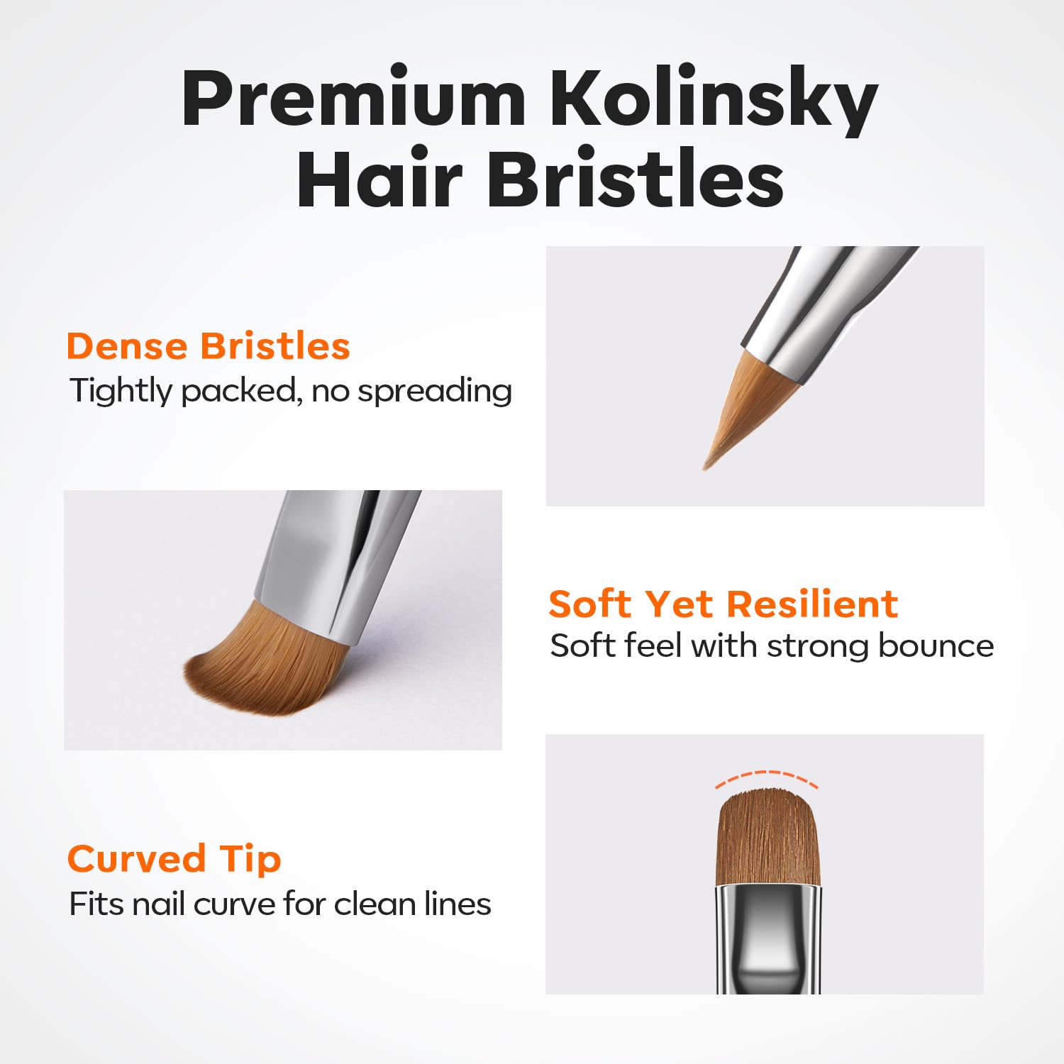 modelones ergonomic wooden handle and aluminum ferrule for comfortable durability