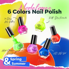 modelones hands with finished manicure showcasing long-lasting vibrant color