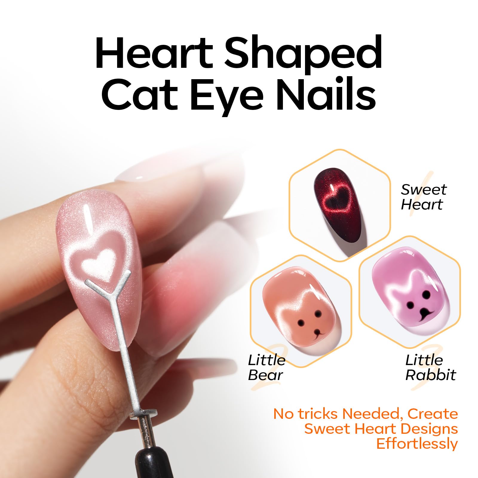 modelones heart and flower magnets producing quick decorative accents