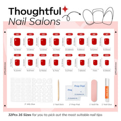 Modelones press-on nails applied on a hand demonstrating fast mani