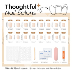 modelones applying a press-on nail demonstrating quick pop-on manicure benefit