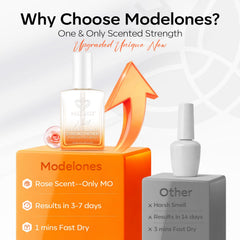 modelones ingredients label detail highlighting keratin, jojoba, and evening primrose oil