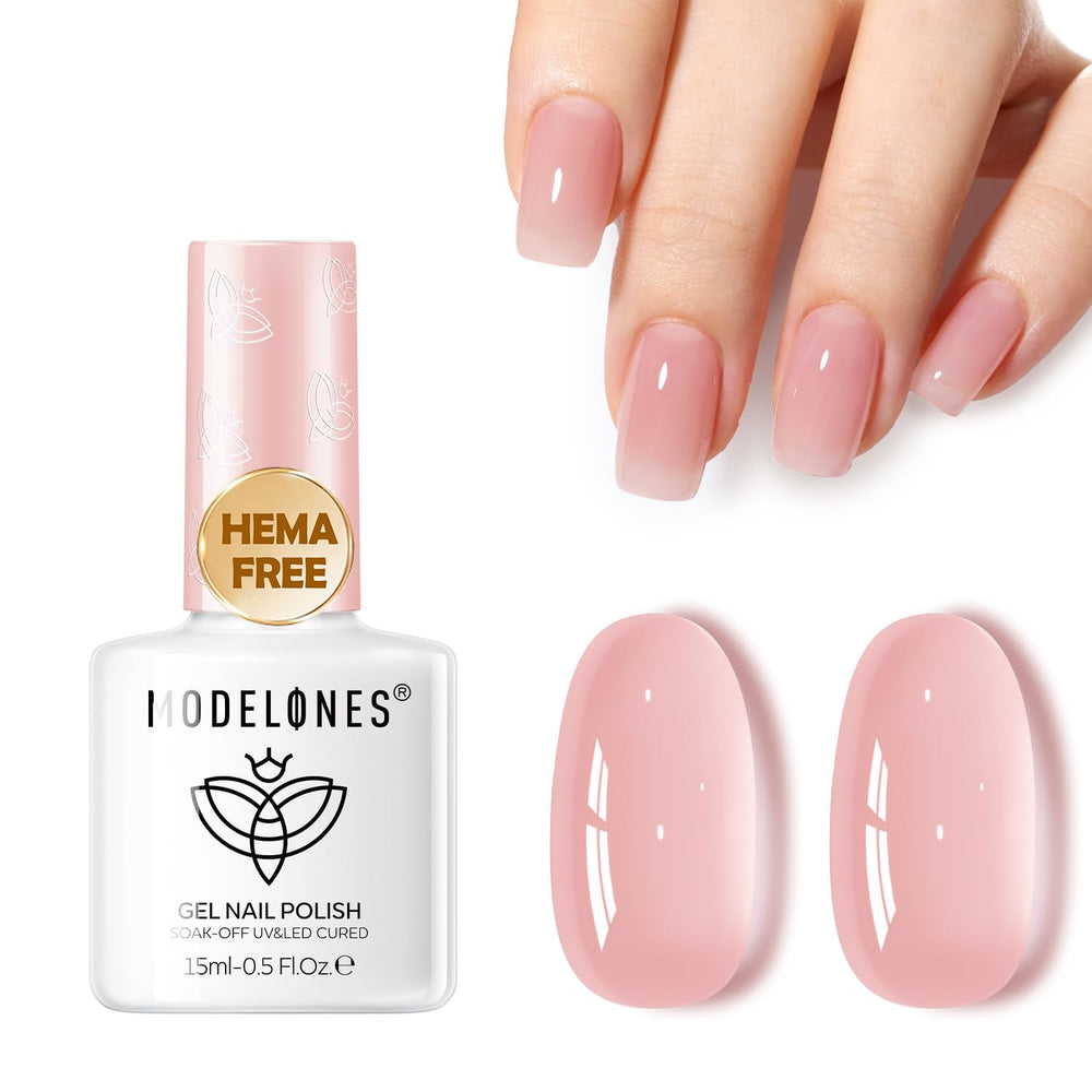 modelones bottle front view showing jelly nude pink and professional look
