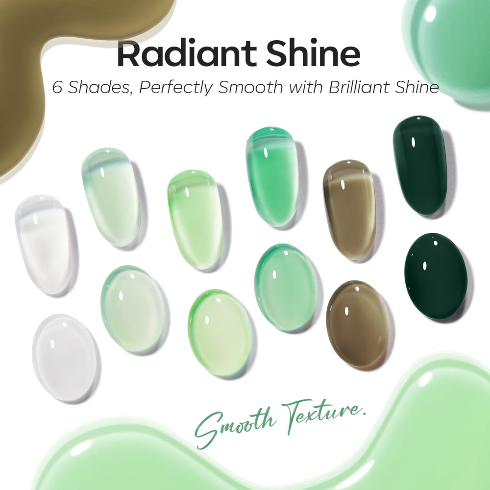 modelones nail tip display with colors on scale showing opacity variations and layering benefit visual reference