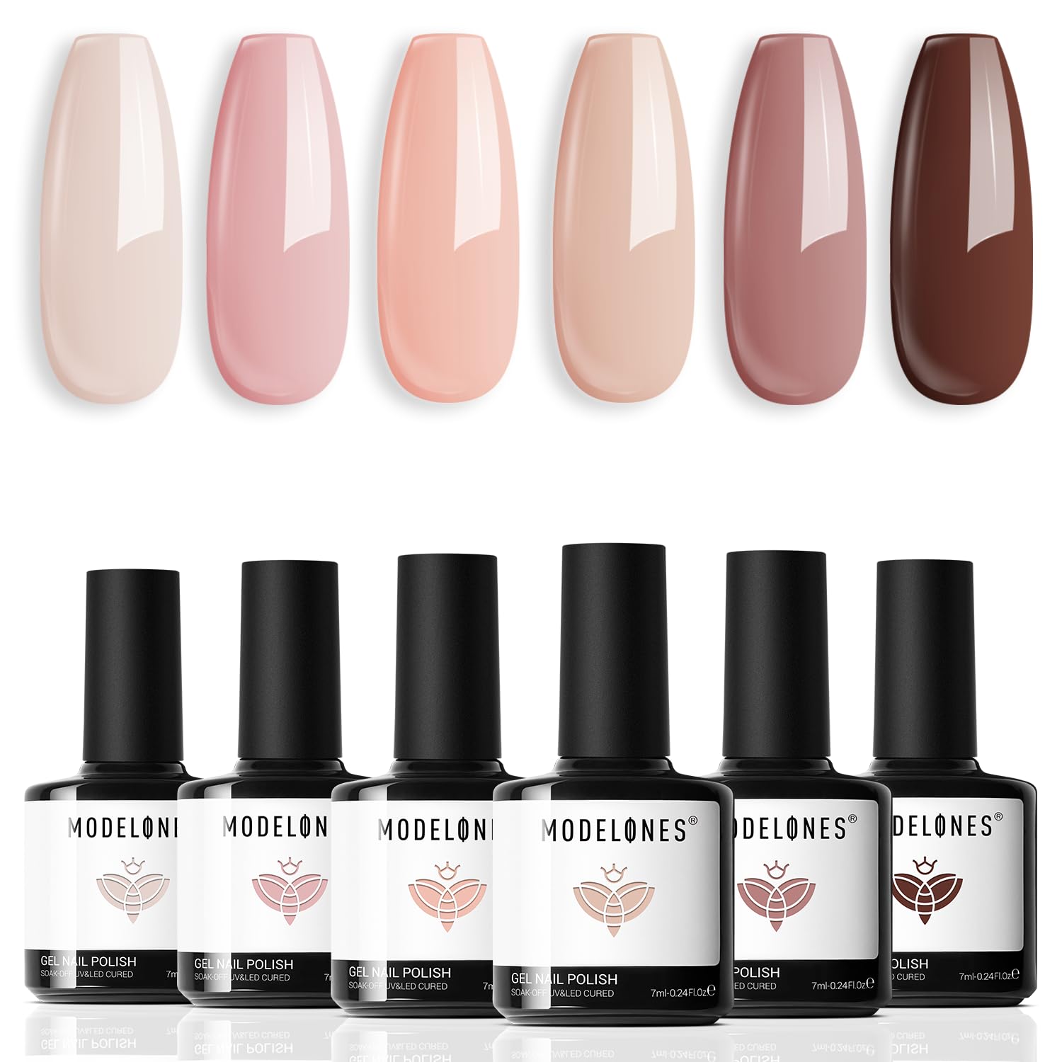 modelones kit front packaging showing six neutral bottles for easy selection and gifting