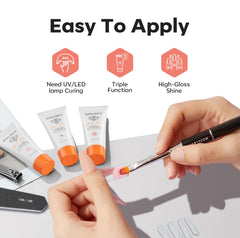 modelones product label close-up emphasizing HEMA-free formula and user directions