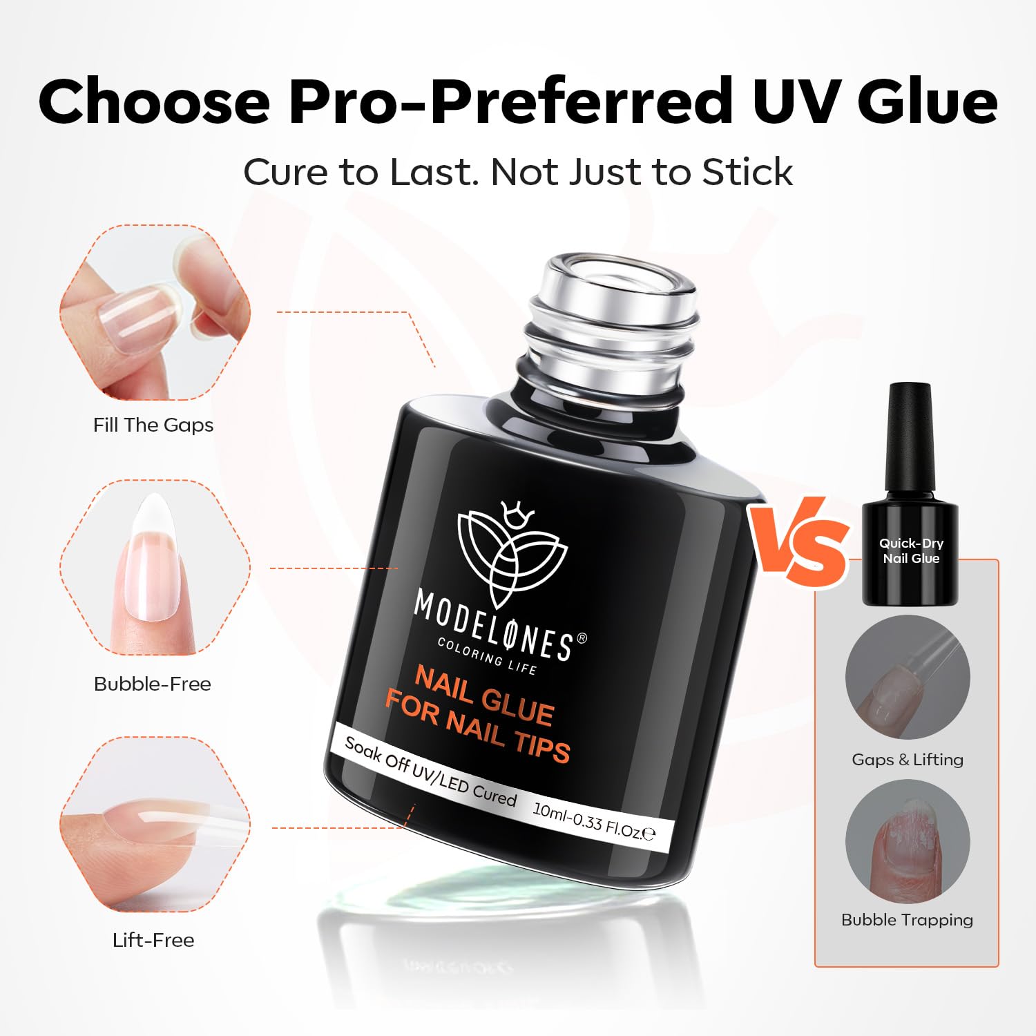 modelones label detail highlighting ingredients and low-odor formula
