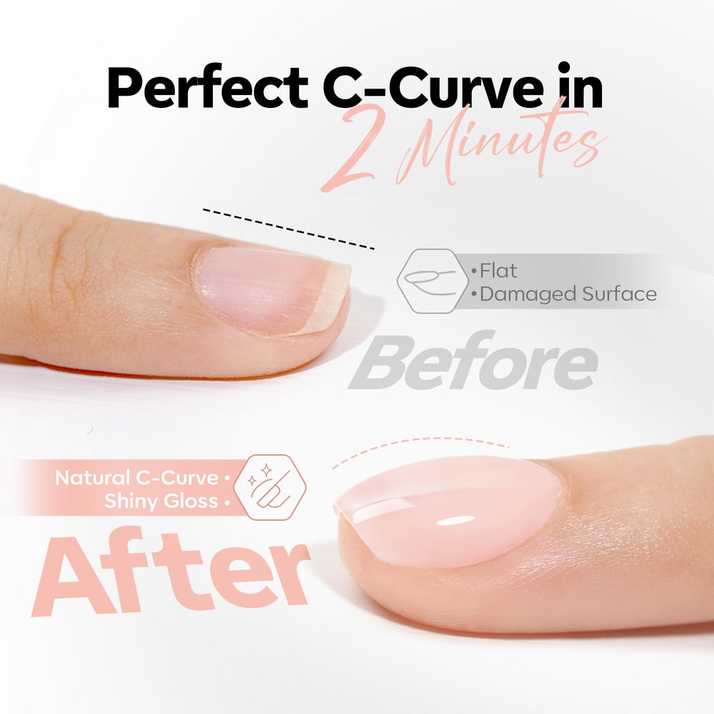 modelones curing under LED lamp demonstrating quick single-cure benefit