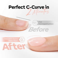 modelones curing under LED lamp demonstrating quick single-cure benefit