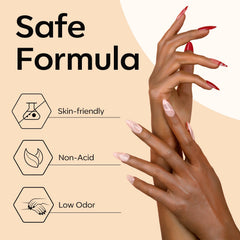 modelones kit on a manicure desk conveying easy at-home nail extension setup