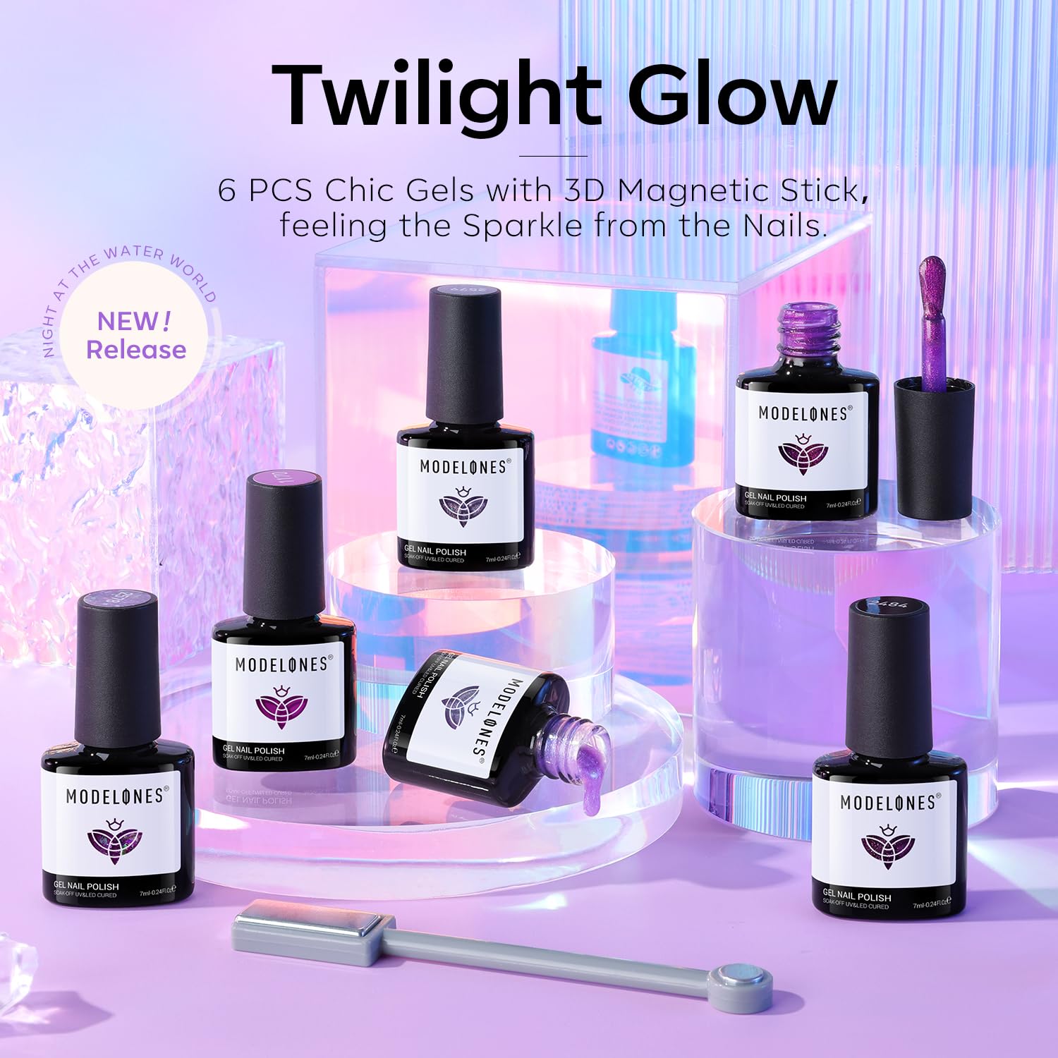 modelones gift box styled on vanity presenting elegant, ready-to-give polish