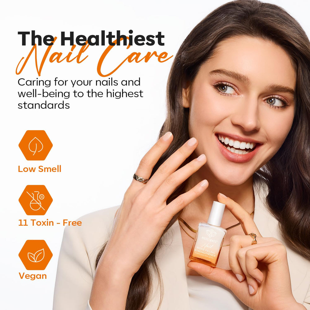 modelones hand lifestyle shot with natural manicure showcasing subtle tint and shine