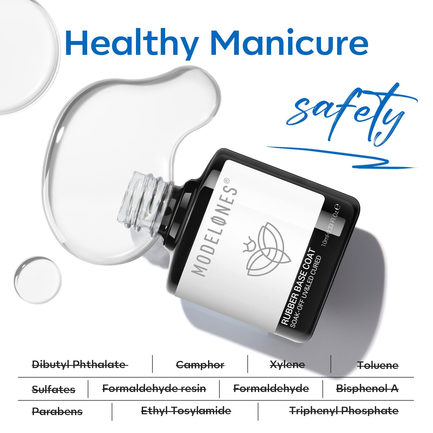 modelones lifestyle shot of hands wearing long-lasting glossy manicure
