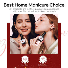 modelones lifestyle image of completed manicure for salon-quality look