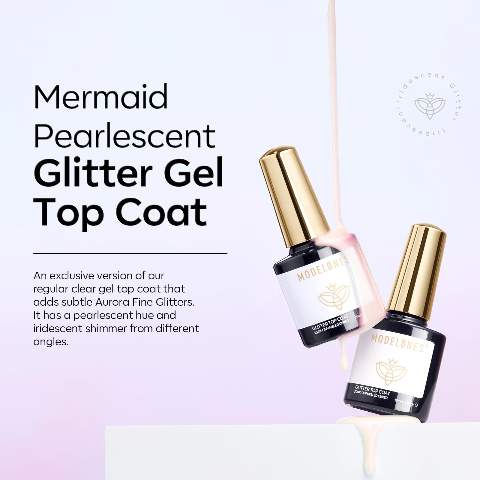 modelones party manicure lifestyle shot showing pearlescent sparkle for events benefit