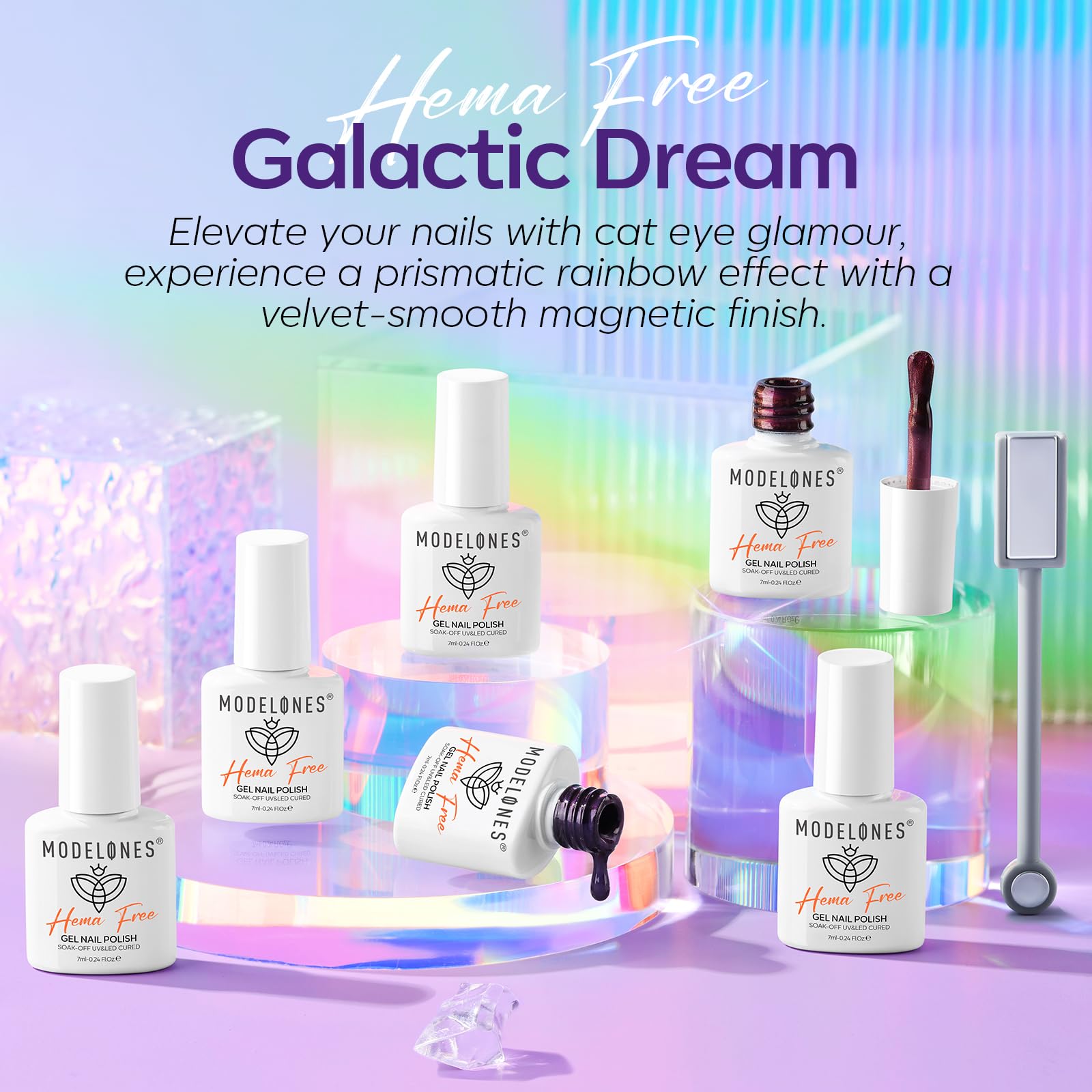 modelones lifestyle shot at party highlighting festive, glossy nails