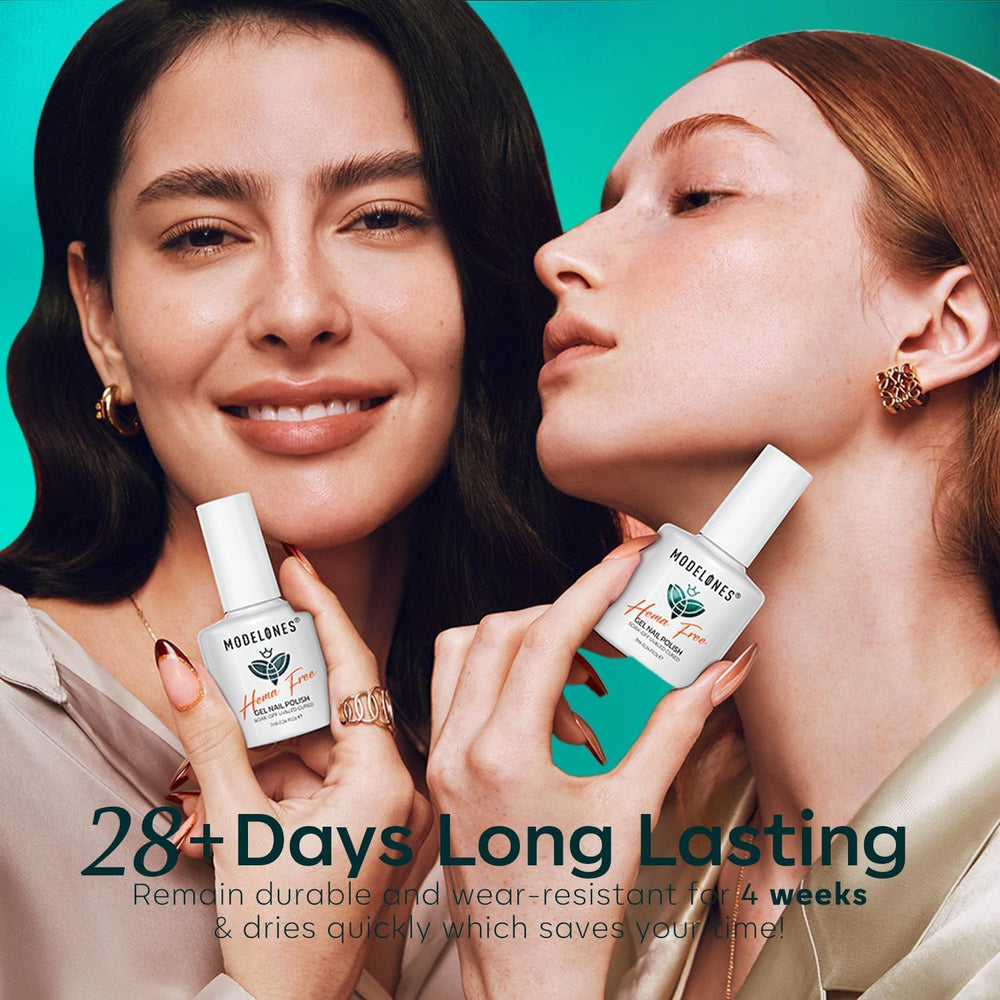 modelones spring nails outdoors showcasing glossy long-lasting shine