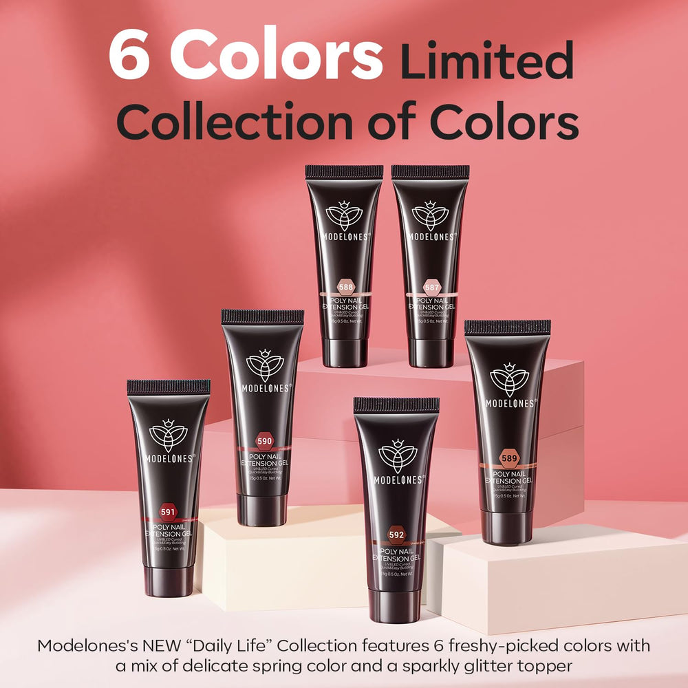 modelones lifestyle tabletop manicure showing kit use for at-home salon results