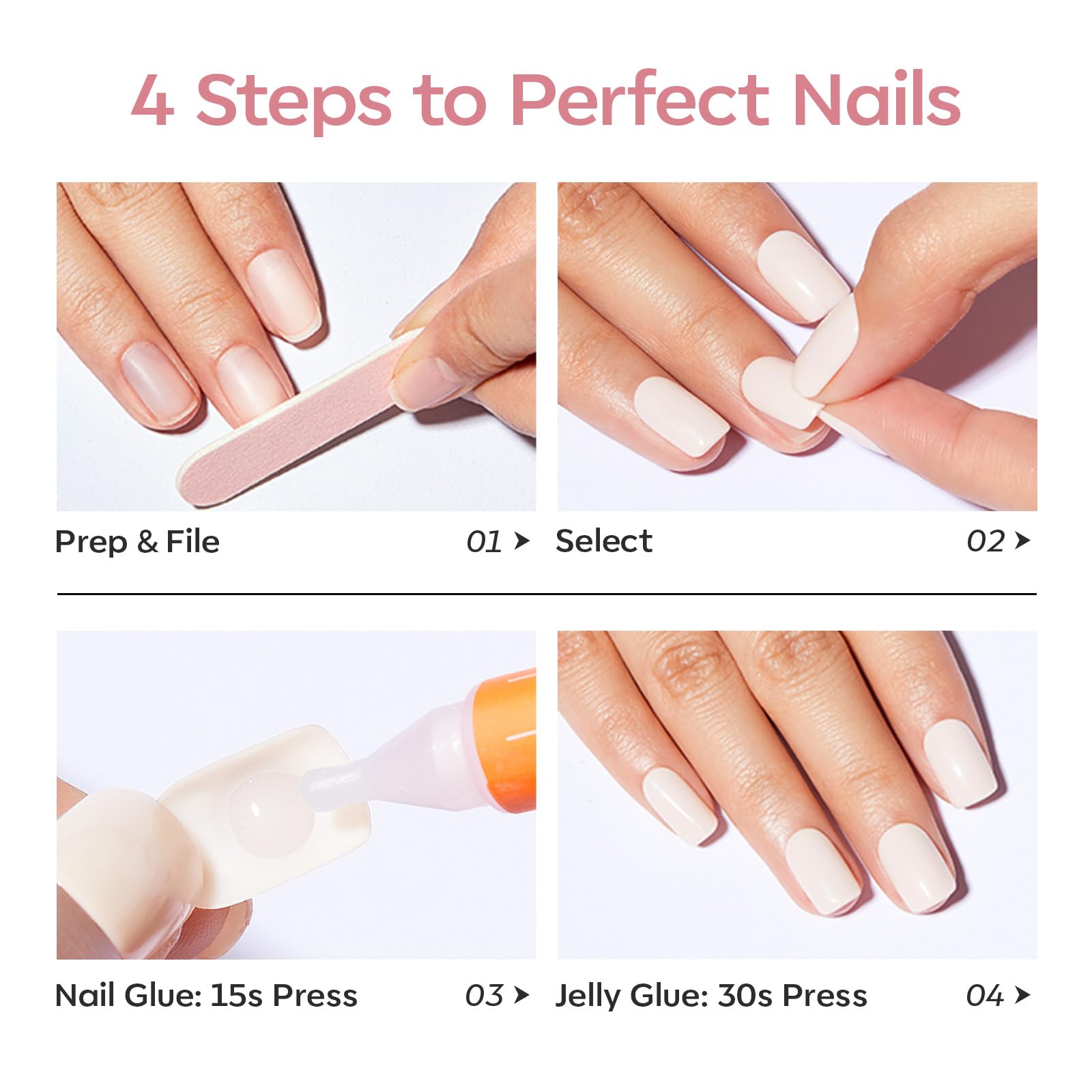 Modelones worn with outfit proving quick salon‑style manicure benefit
