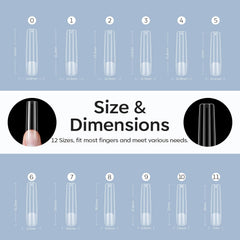 modelones lifestyle shot of worn long square nails showcasing durable salon finish