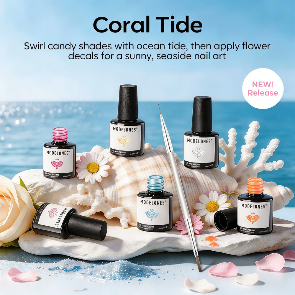 modelones dual-head liner brush detail for precise striping and fine nail art