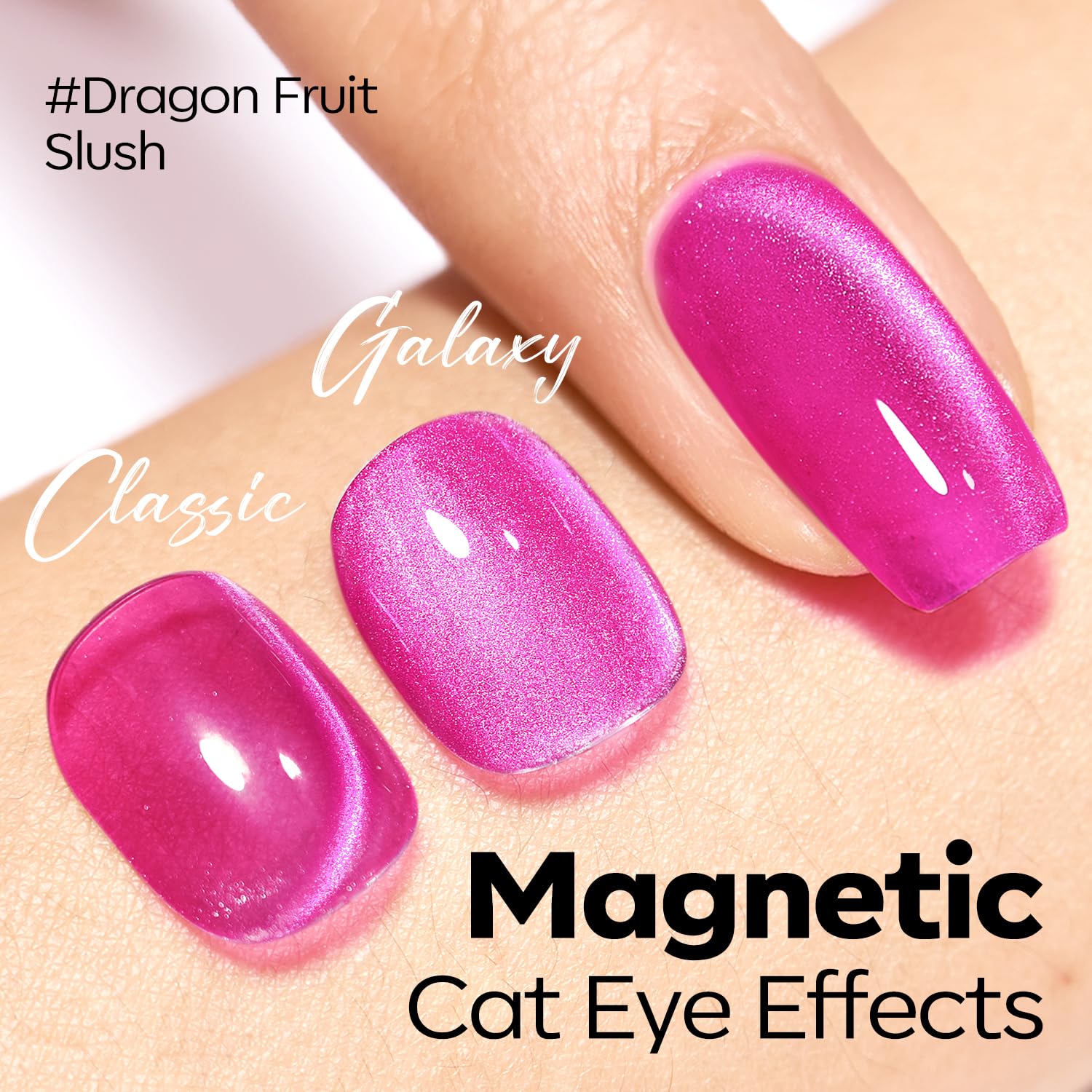 modelones magnetic wand close-up demonstrating precision for cat-eye effects
