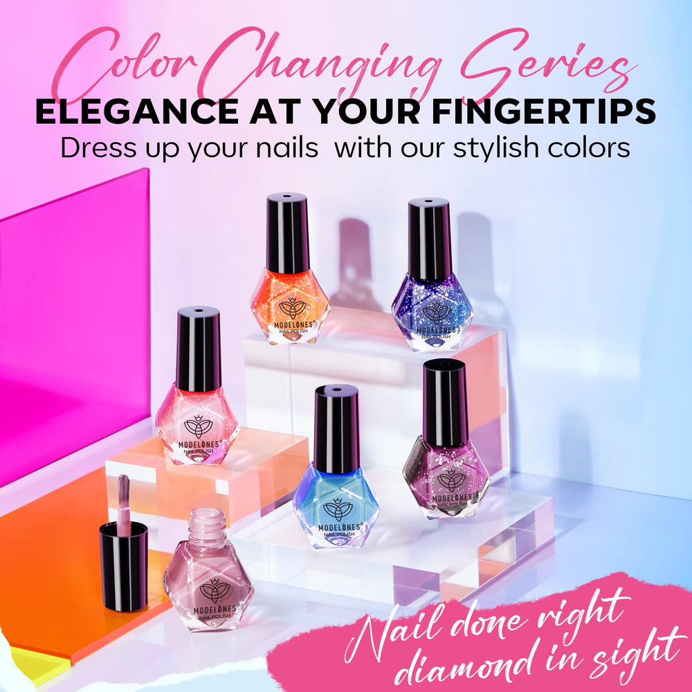 modelones manicure in use lifestyle shot illustrating wearable, stylish nails