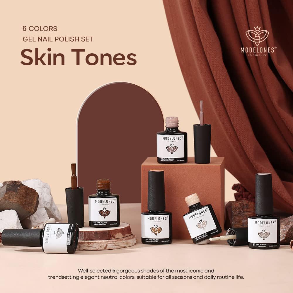 modelones manicure in use on hands demonstrating long-lasting shine