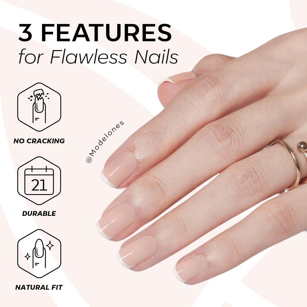 modelones mini file and cuticle stick detail highlighting easy prep for secure adhesion