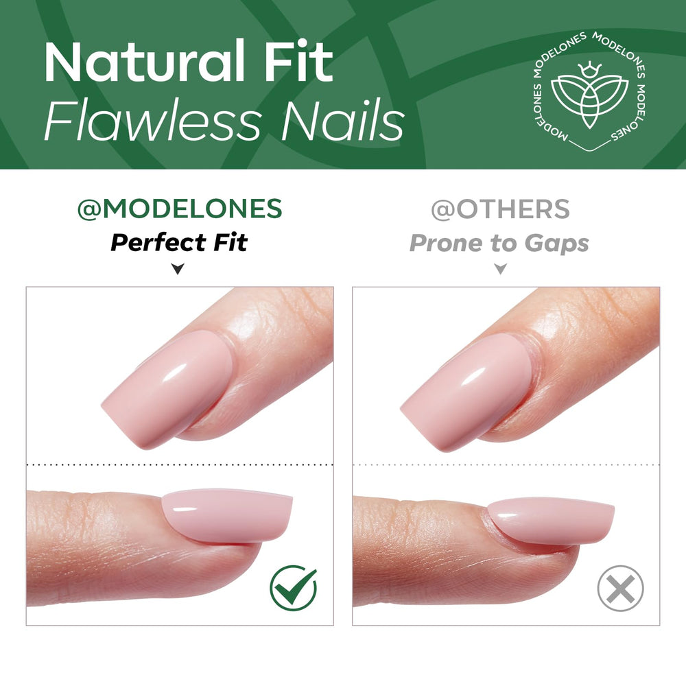 modelones mini file and cuticle stick demonstrating easy custom fitting