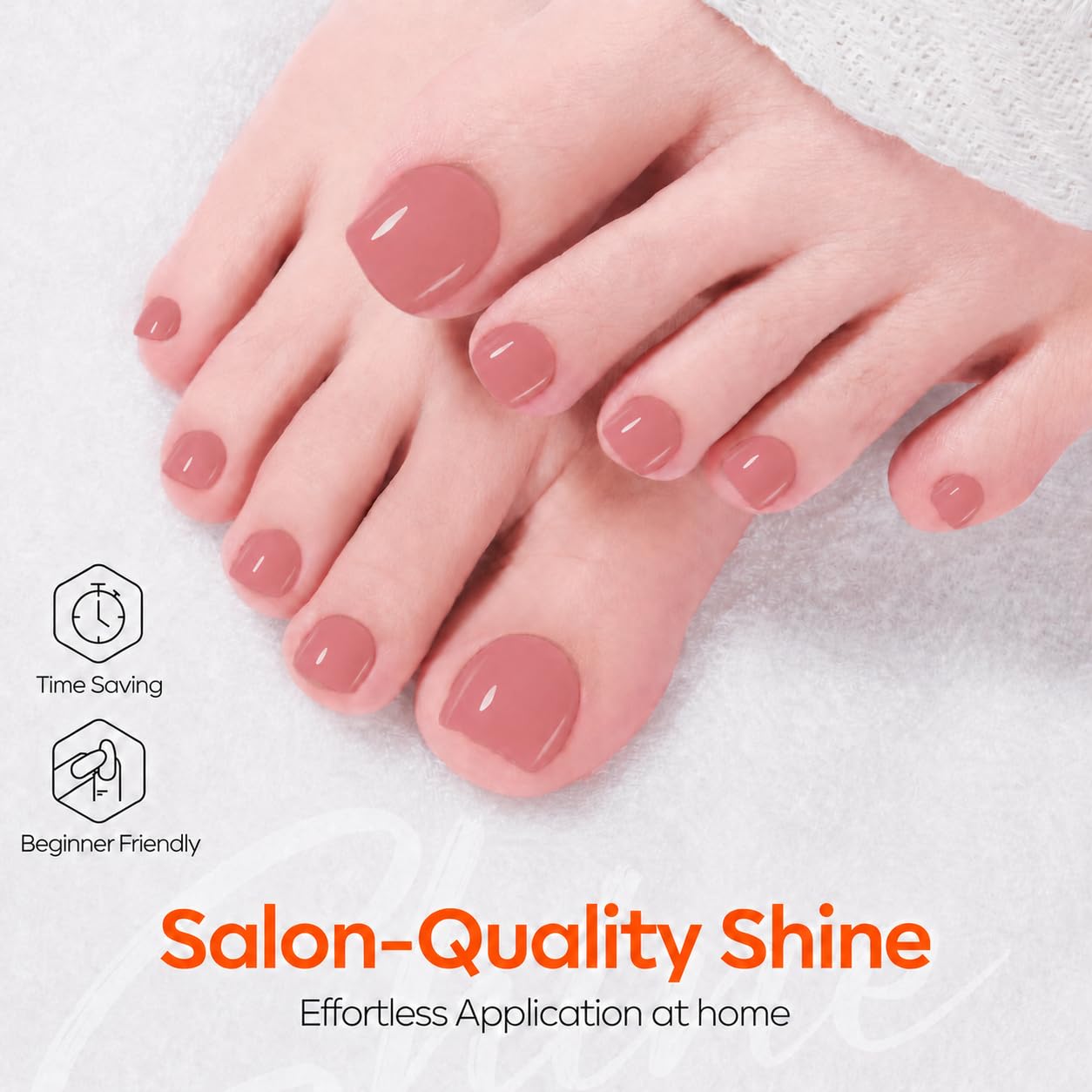 modelones application on nail to show quick-dry, even coverage benefit