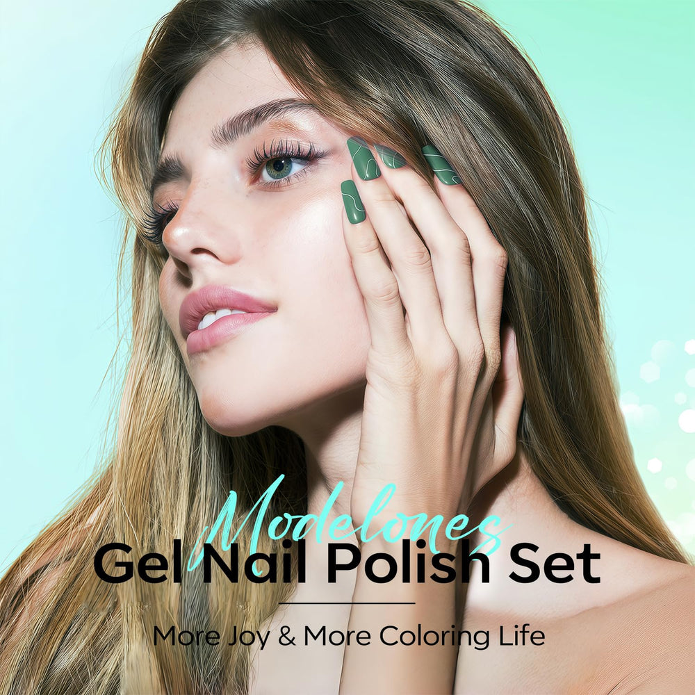 modelones ombre nail art using kit shades, showcases creative styling