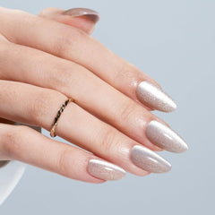modelones close-up of cat eye stripe detail highlighting reflective finish and elegance