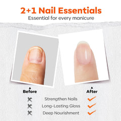 modelones on nail during application illustrating fast-dry, smudge-free benefit