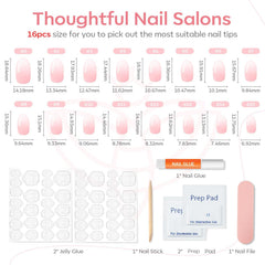 modelones arranged 32-piece set in 16 sizes displaying variety for custom fit
