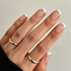Modelones full nail set laid out in 16 sizes displaying variety for perfect fit