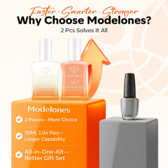 modelones nail texture after application showing smoother finish