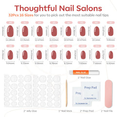 modelones nails being pressed onto natural nail showing quick three-minute application benefit