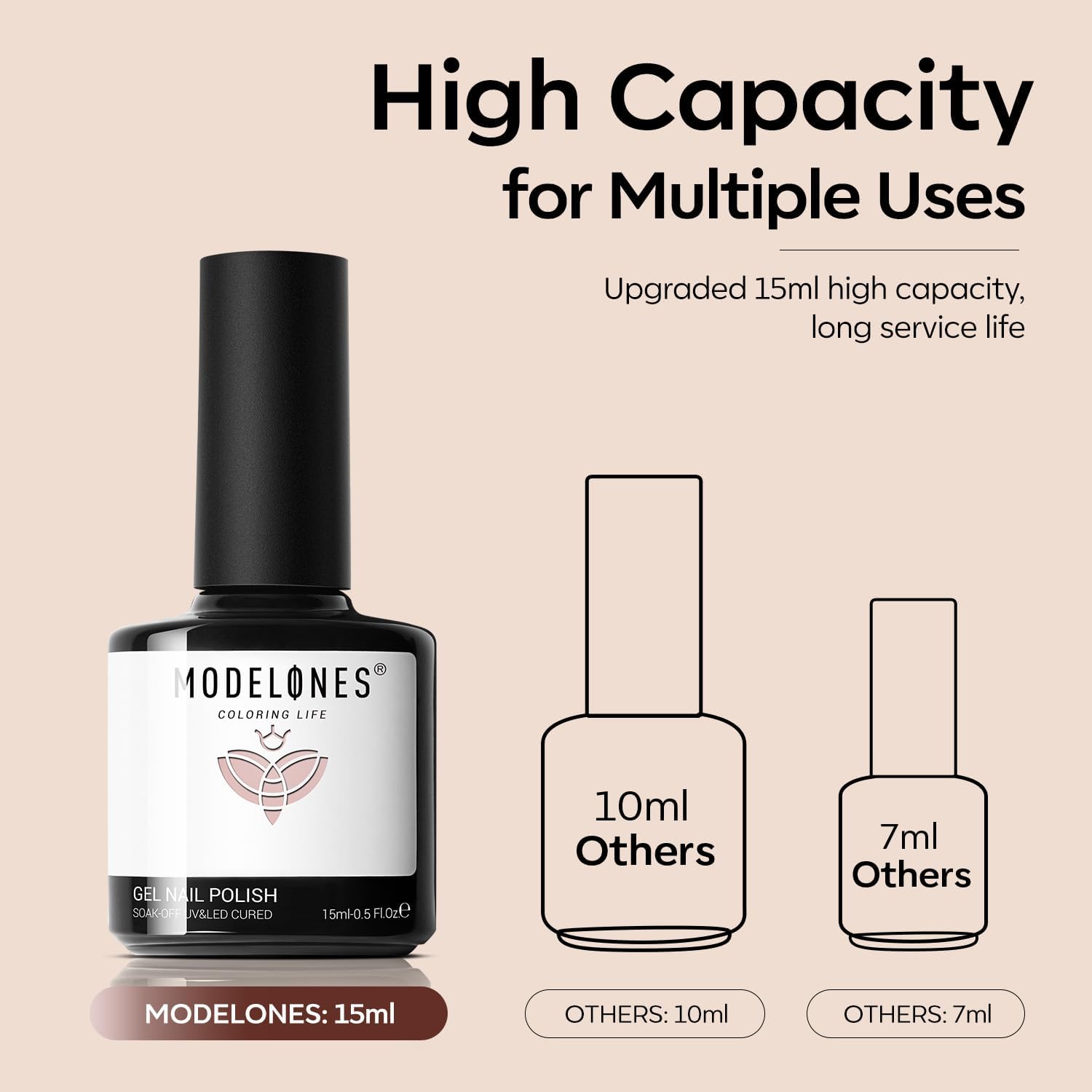 modelones nails in use on hands with neutral manicure for professional look