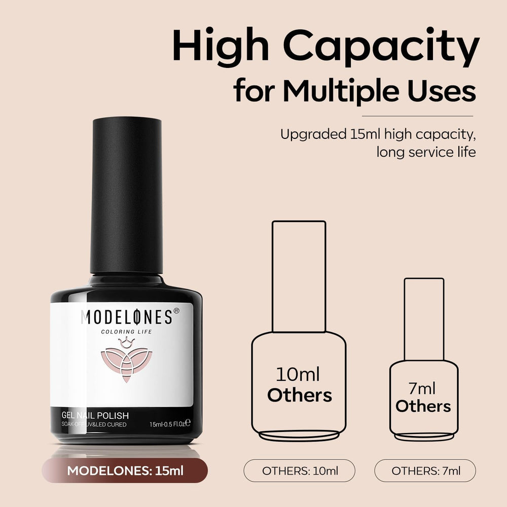 modelones nails in use on hands with neutral manicure for professional look