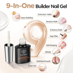 modelones hands wearing finished nails showing salon look at home