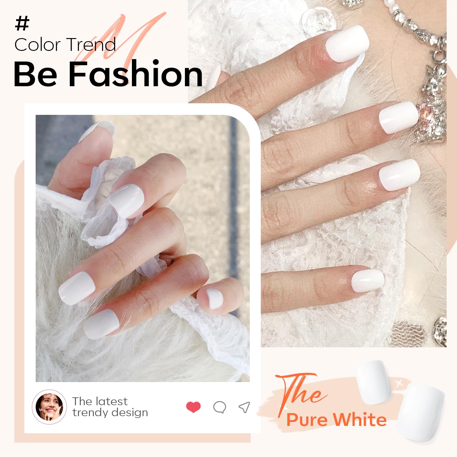 modelones on hand lifestyle image showing a polished everyday look